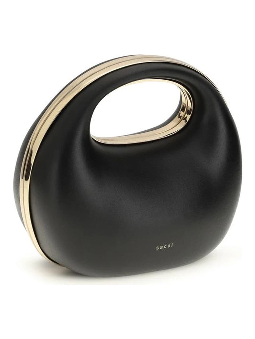 Black Calf Leather Bos Taurus Handbag