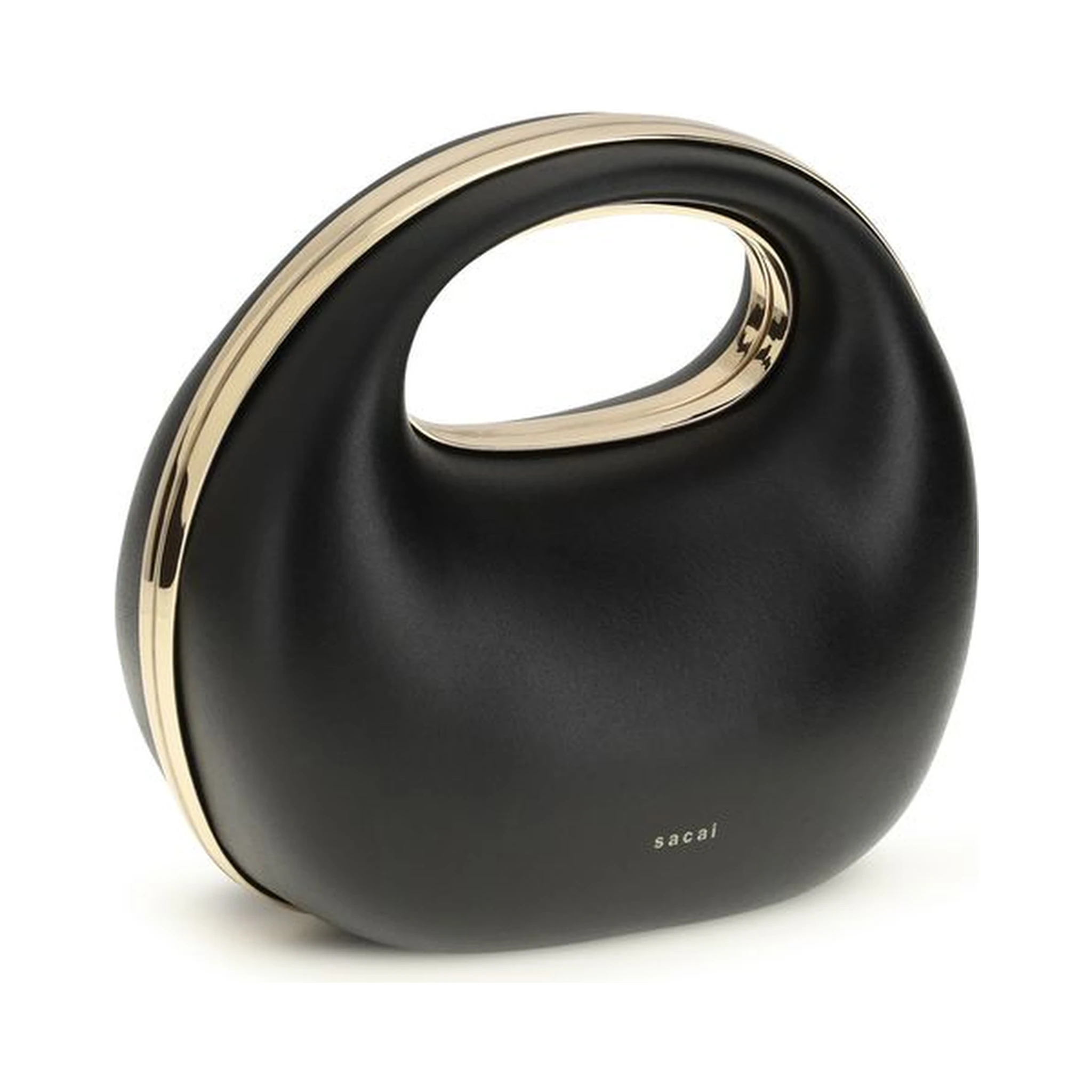 Black Calf Leather Bos Taurus Handbag