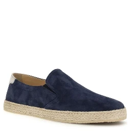Blue Calf Leather Bos Taurus Espadrilles