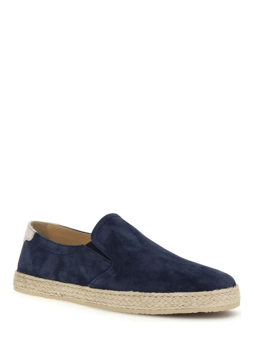 Blue Calf Leather Bos Taurus Espadrilles