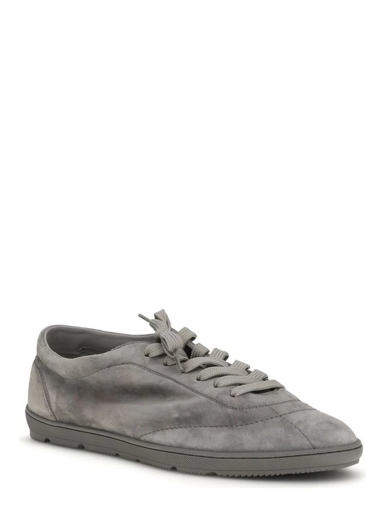 Gray Calf Leather Bos Taurus Low Top Sneakers alternative