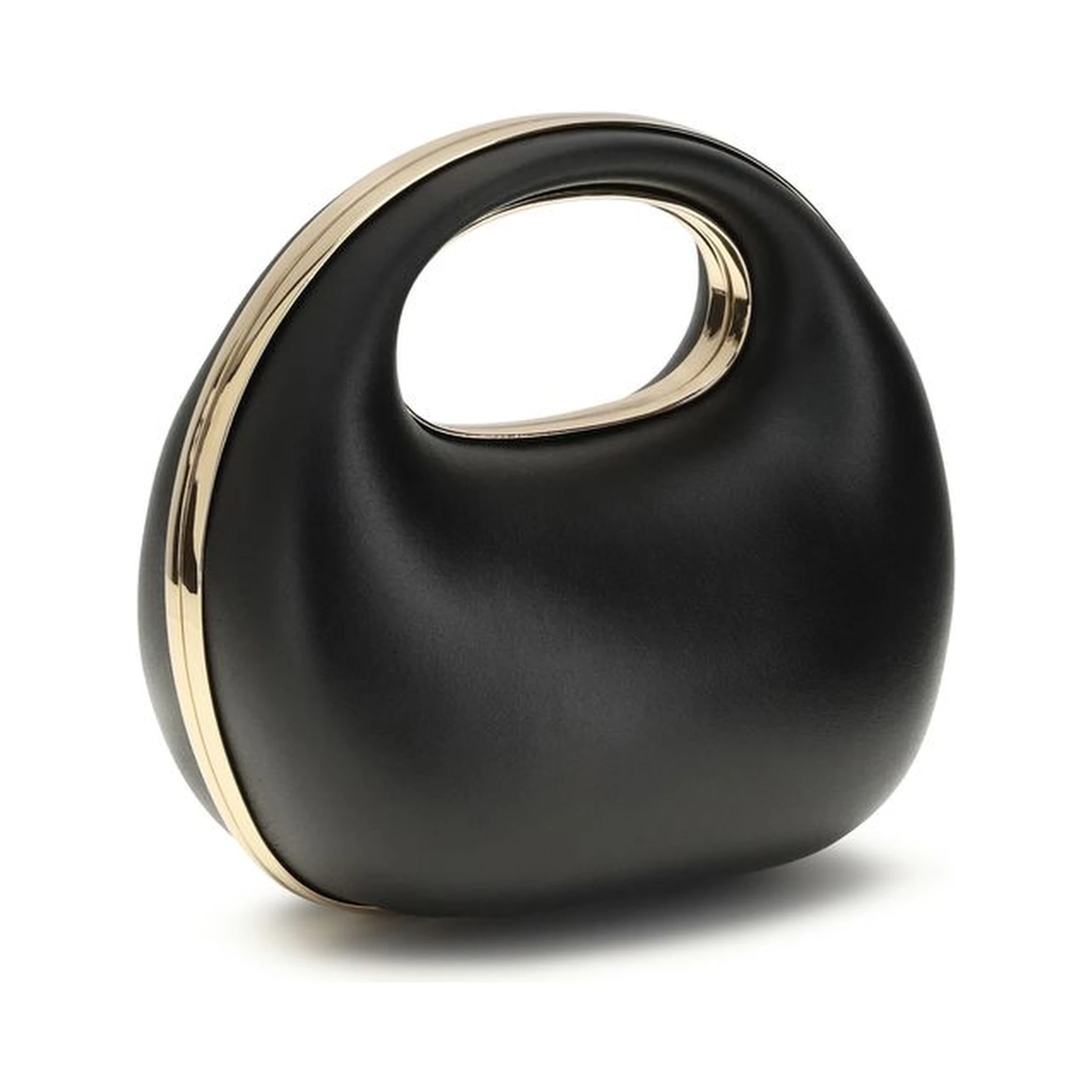 Black Calf Leather Bos Taurus Handbag