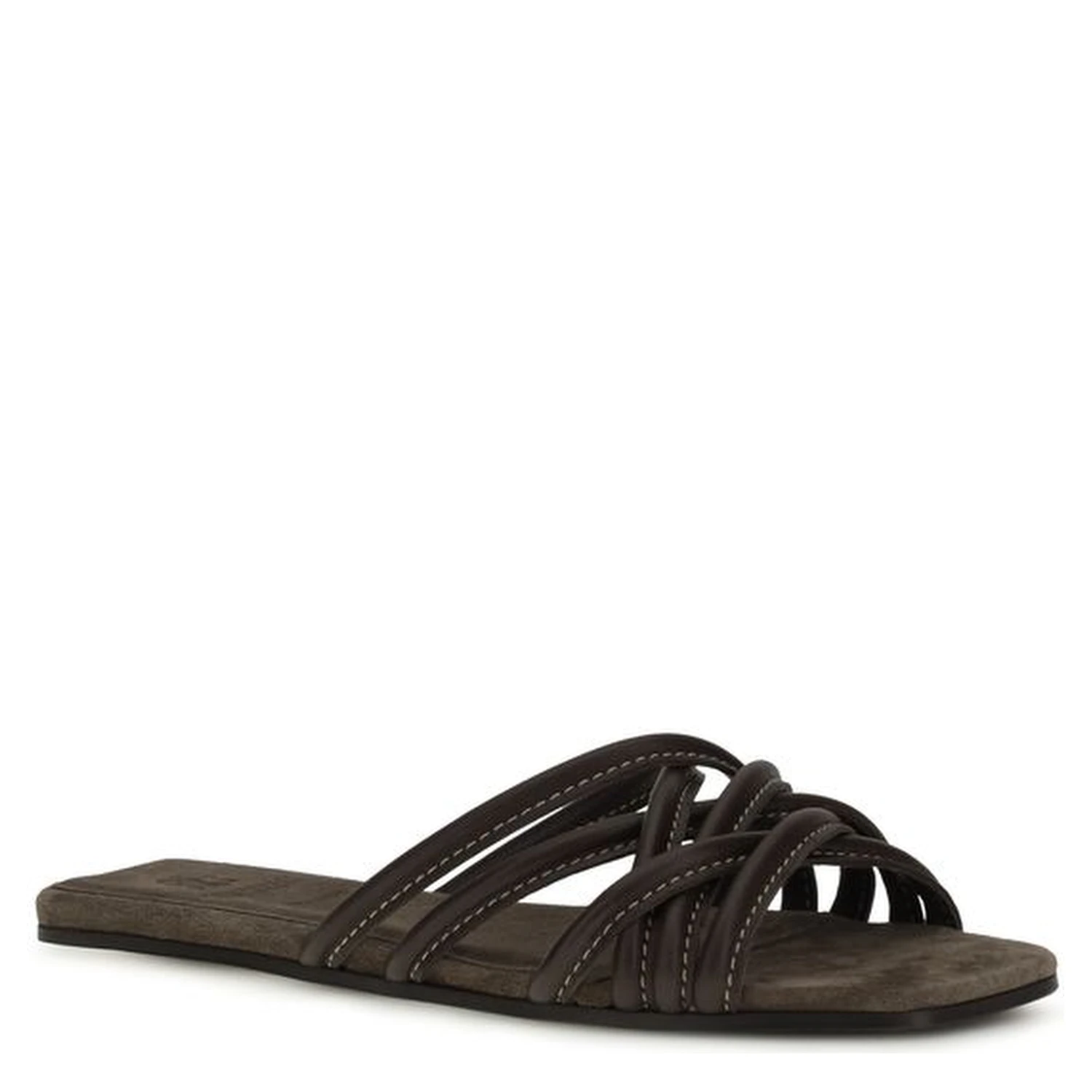 Brown Calf Leather Bos Taurus Sandals