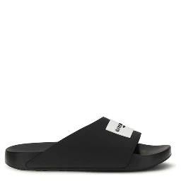 Black Rubber Slippers