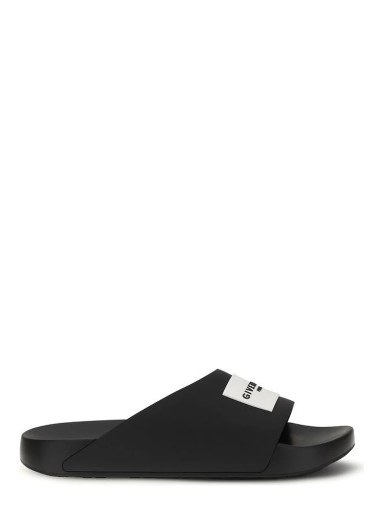 Black Rubber Slippers