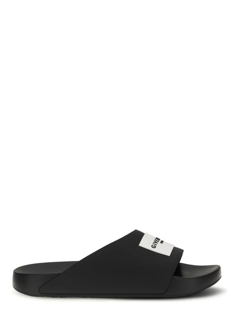 Black Rubber Slippers