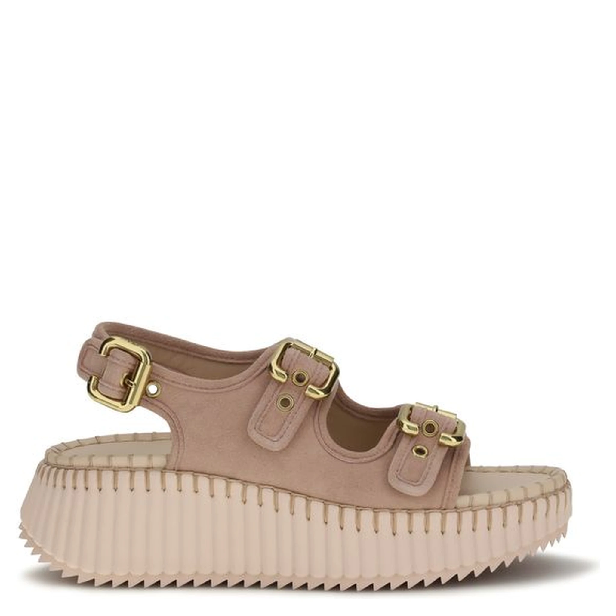 Multicolor Calf Leather Bos Taurus Platform Sandals