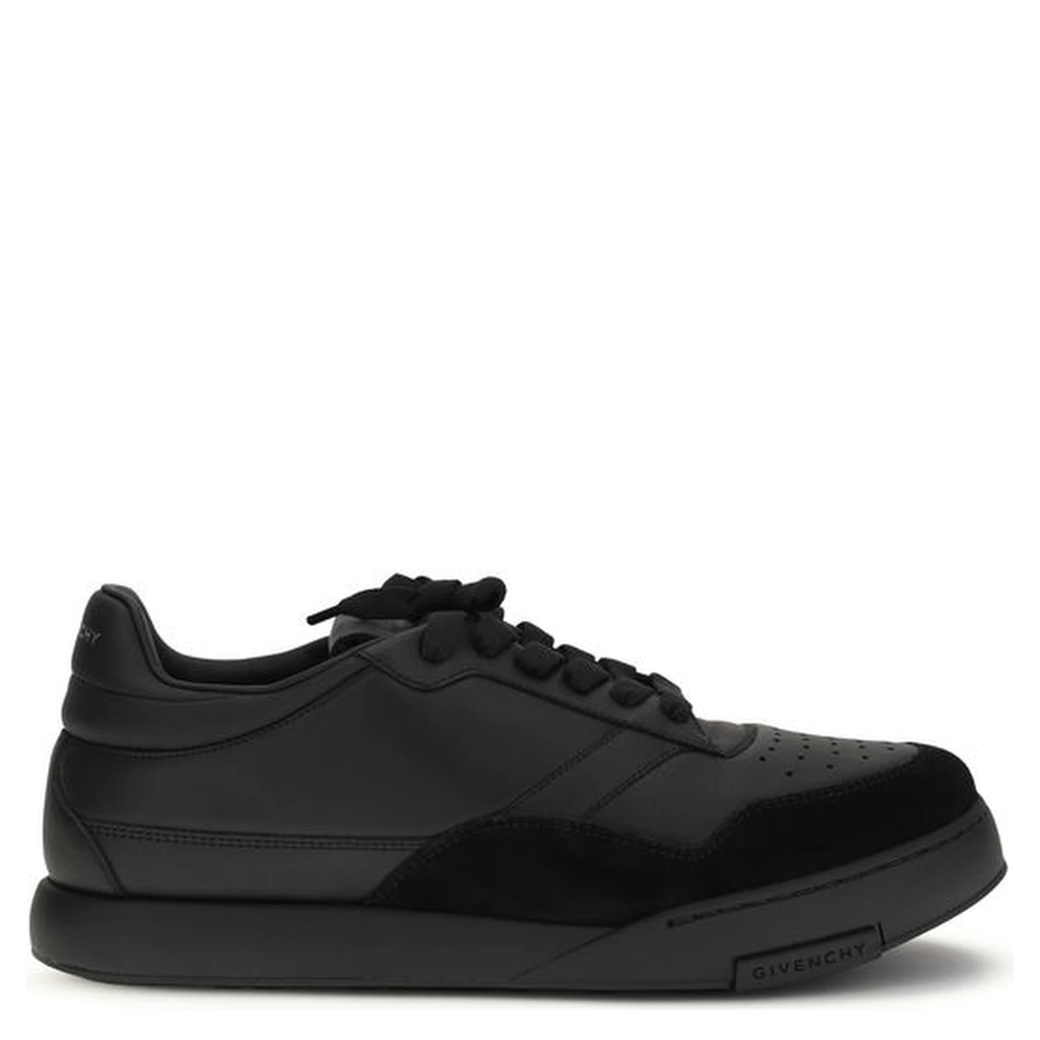 Black Calf Leather Bos Taurus Low Top Sneakers