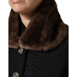 Brown Fur Shoulder Collar Neck Wrap 60cm x 14cm Scarf