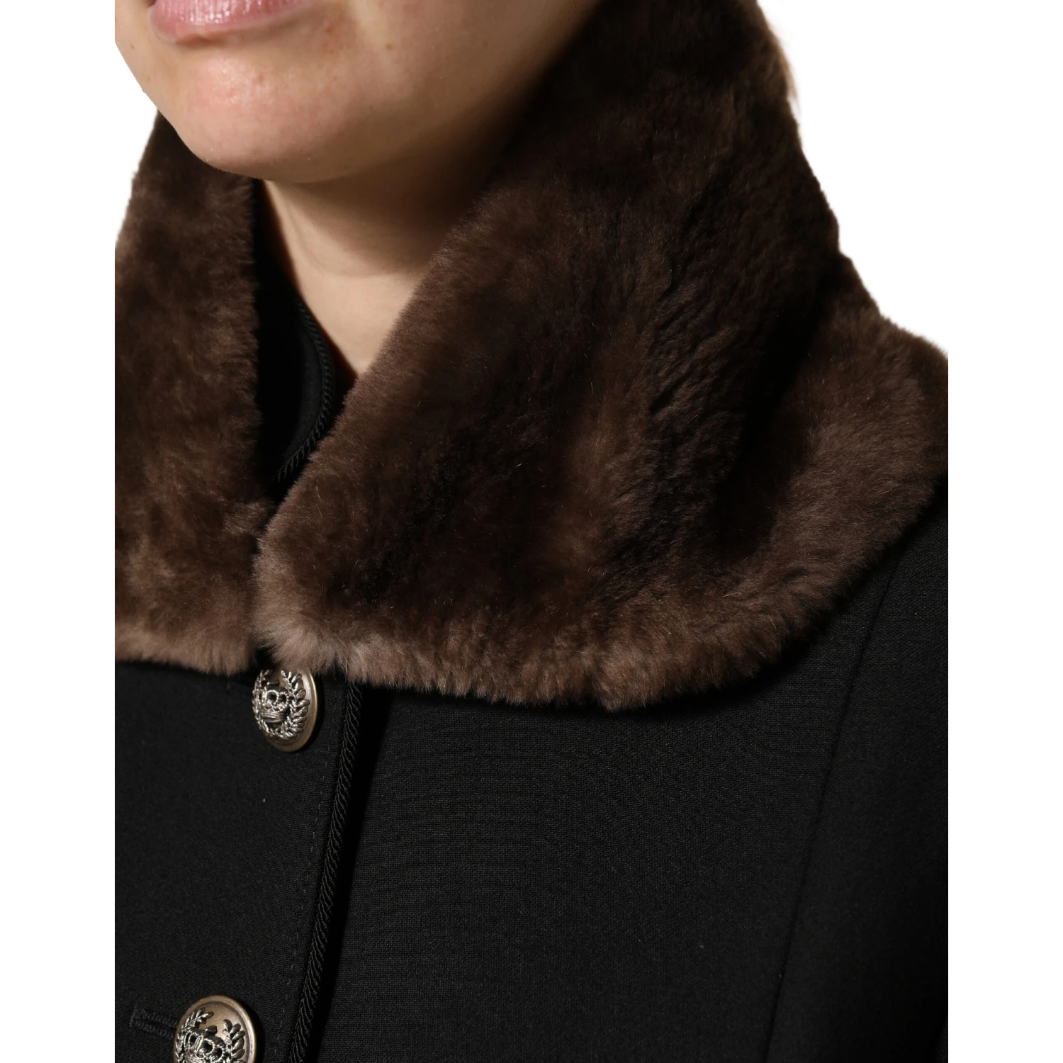 Brown Fur Shoulder Collar Neck Wrap 60cm x 14cm Scarf