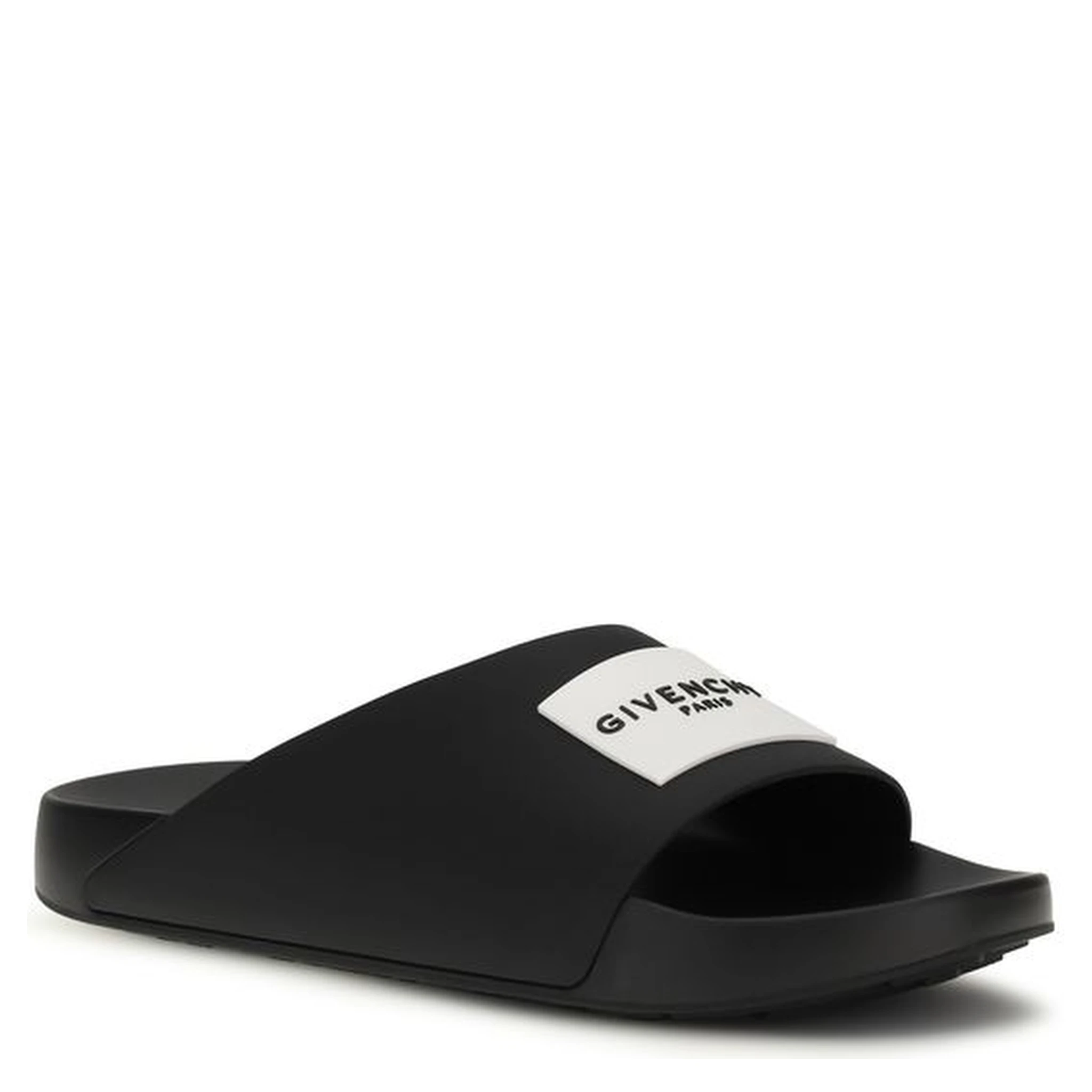 Black Rubber Slippers