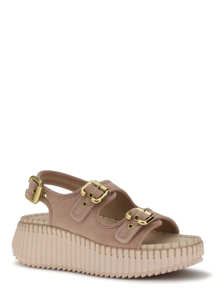 Multicolor Calf Leather Bos Taurus Platform Sandals alternative