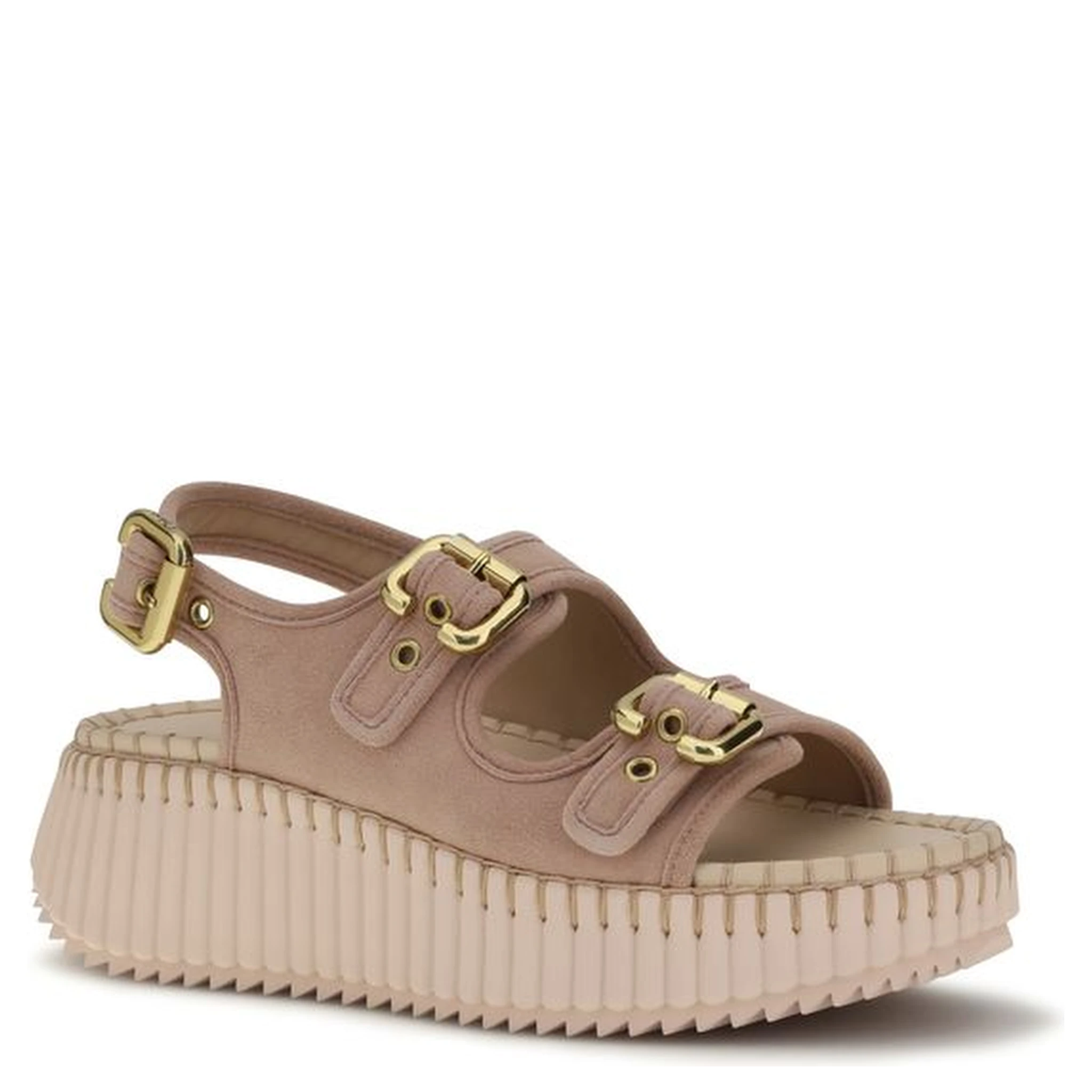 Multicolor Calf Leather Bos Taurus Platform Sandals