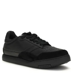 Black Calf Leather Bos Taurus Low Top Sneakers