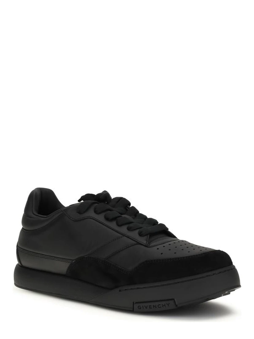 Black Calf Leather Bos Taurus Low Top Sneakers