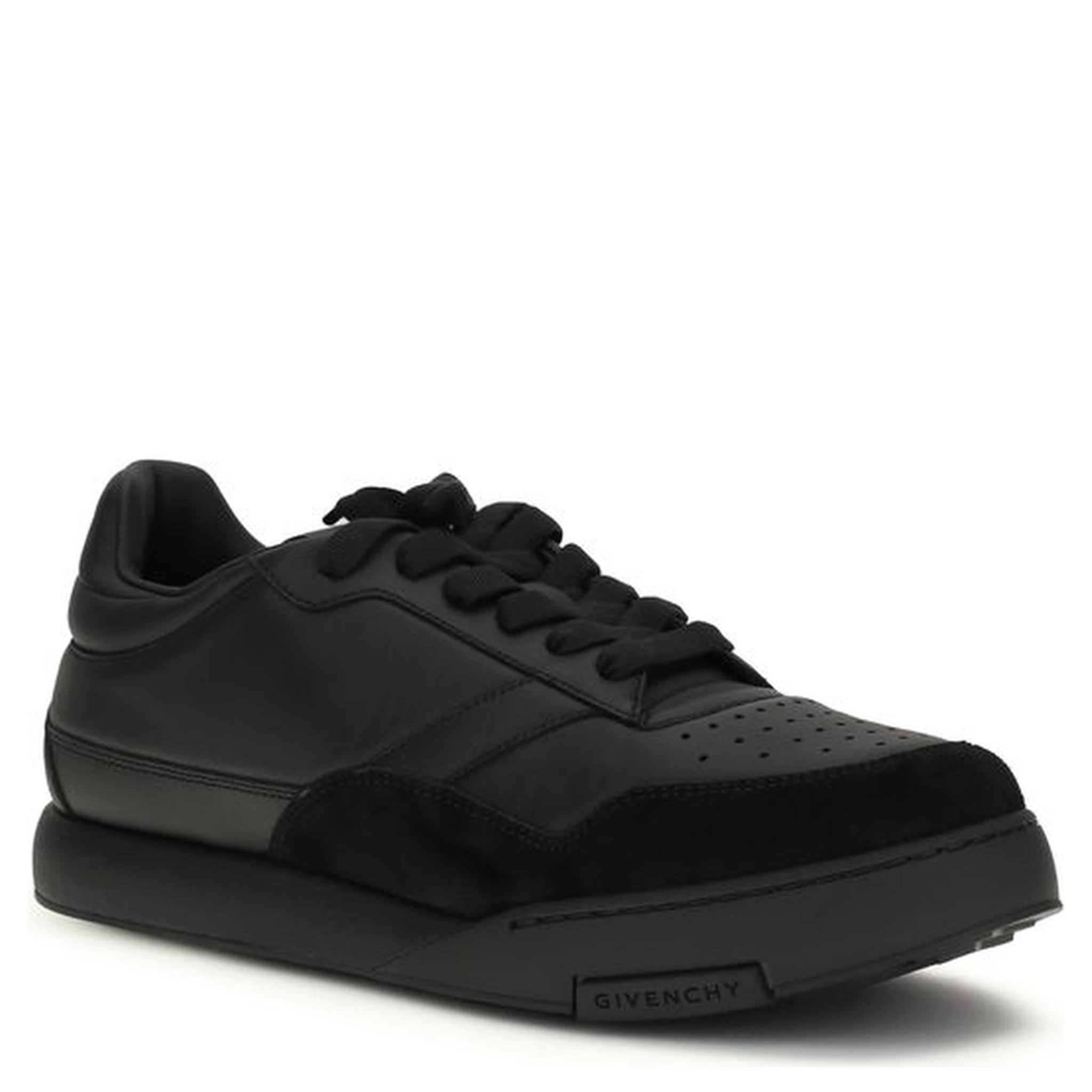 Black Calf Leather Bos Taurus Low Top Sneakers