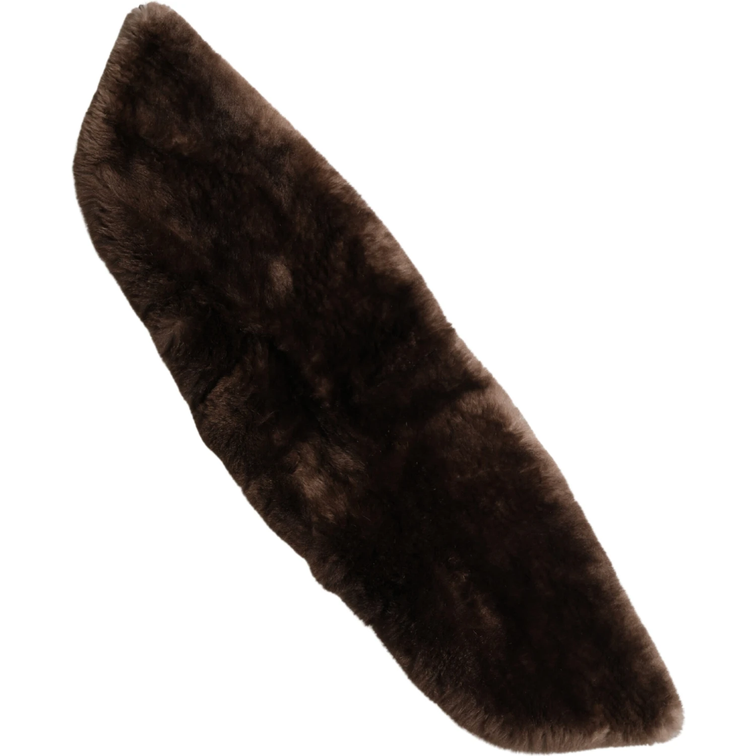 Brown Fur Shoulder Collar Neck Wrap 60cm x 14cm Scarf