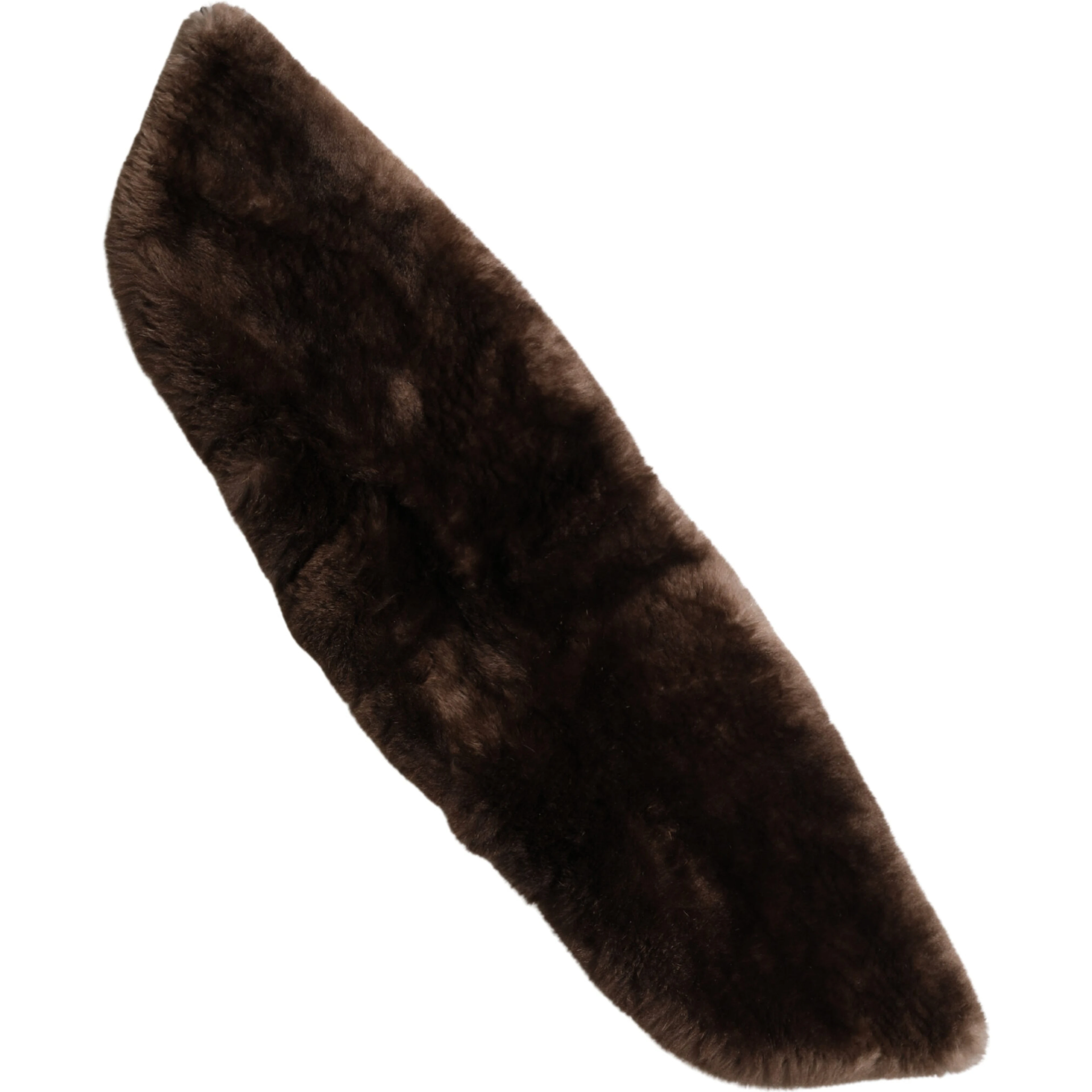 Brown Fur Shoulder Collar Neck Wrap 60cm x 14cm Scarf