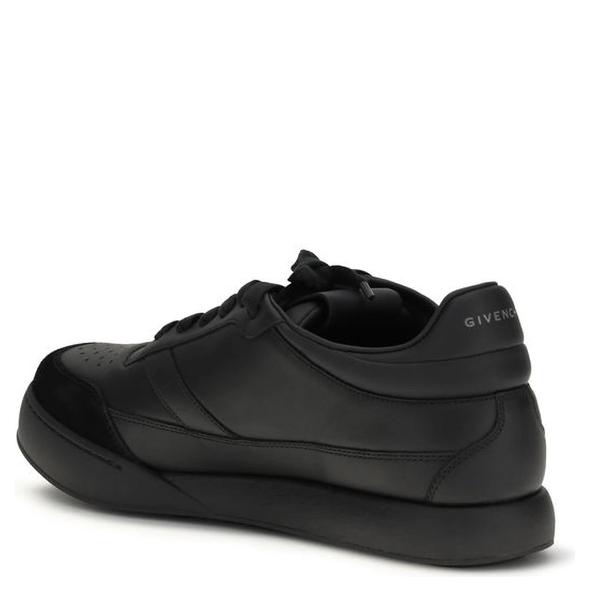 Black Calf Leather Bos Taurus Low Top Sneakers