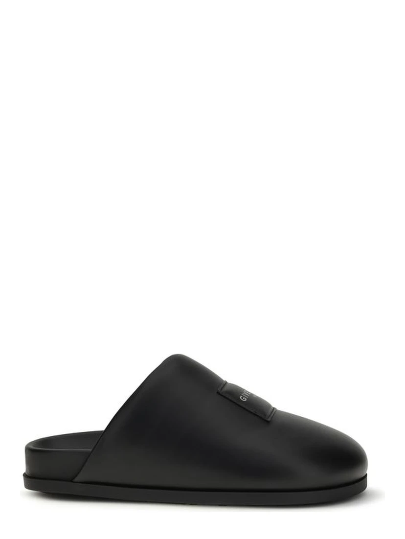 Black Calf Leather Bos Taurus Mules