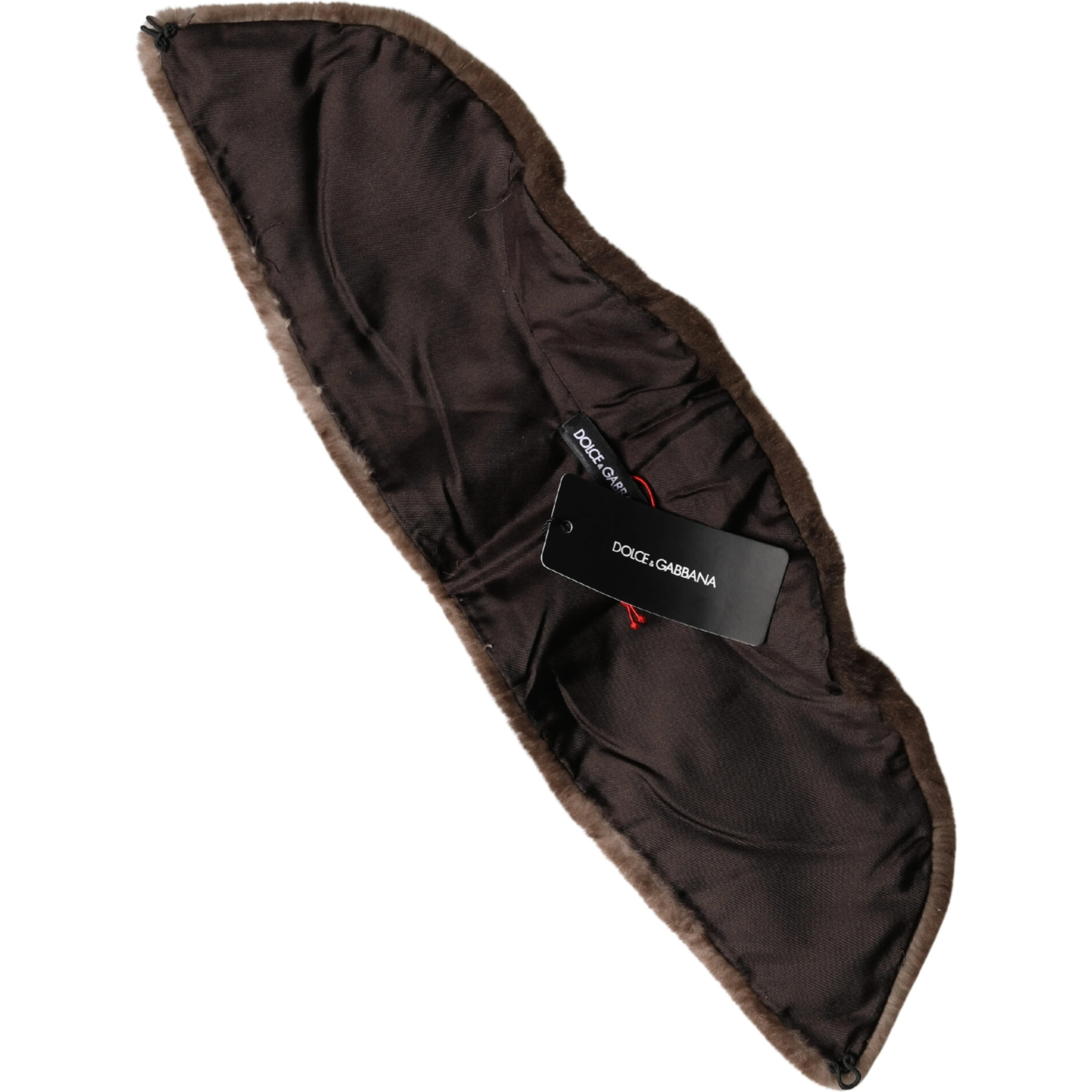 Brown Fur Shoulder Collar Neck Wrap 60cm x 14cm Scarf