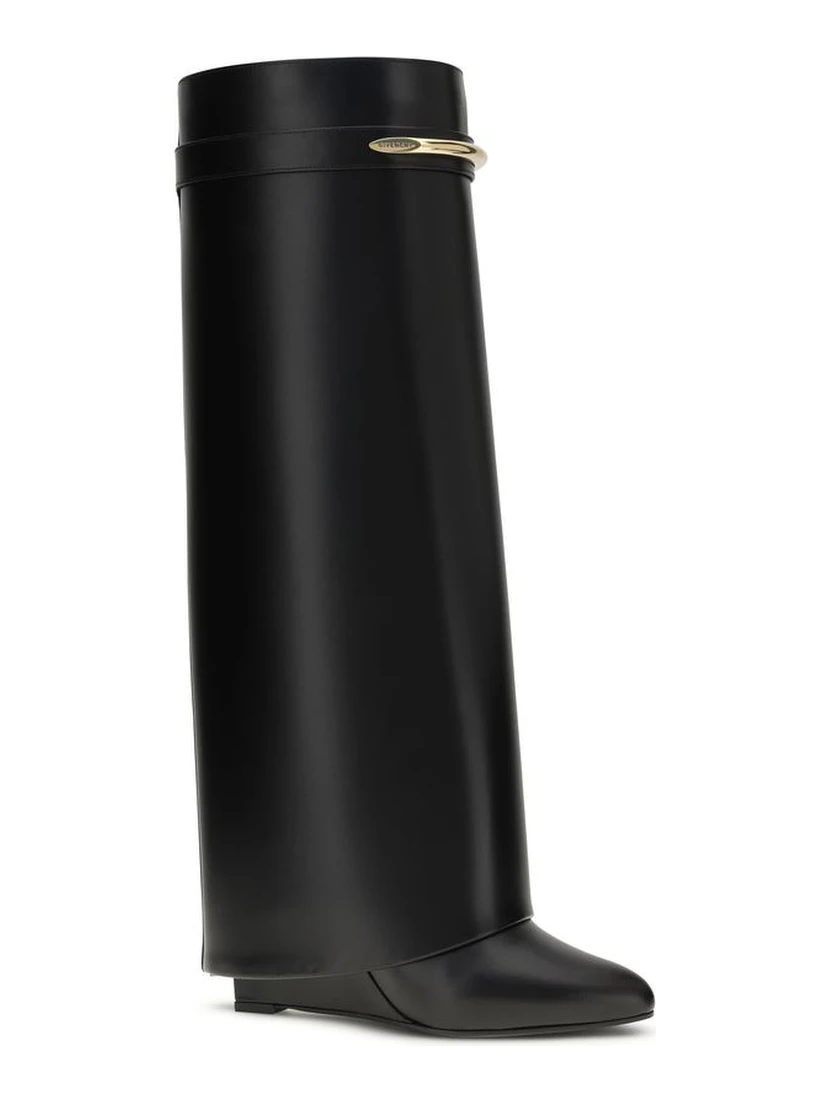 Black Calf Leather Bos Taurus Boots