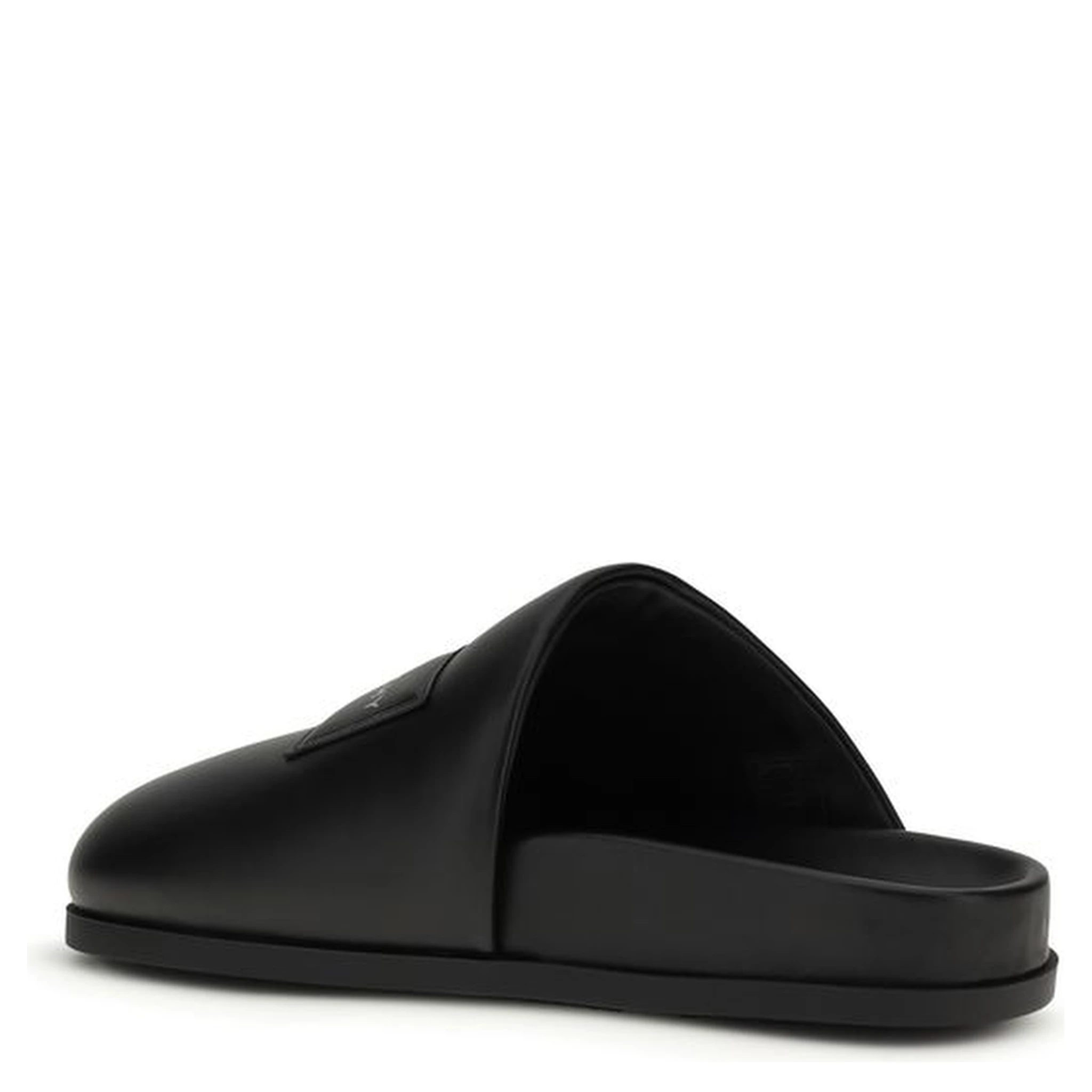 Black Calf Leather Bos Taurus Mules