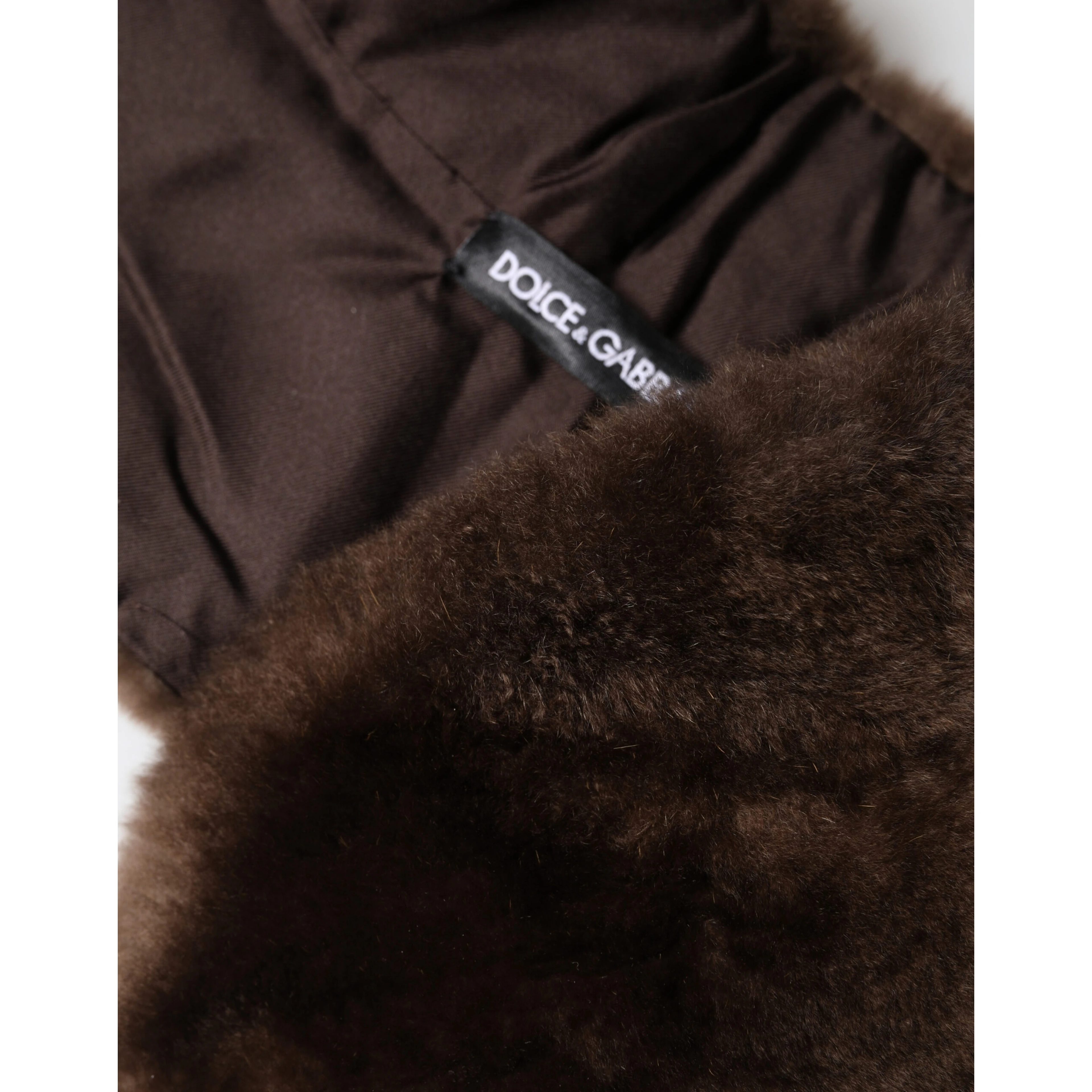 Brown Fur Shoulder Collar Neck Wrap 60cm x 14cm Scarf