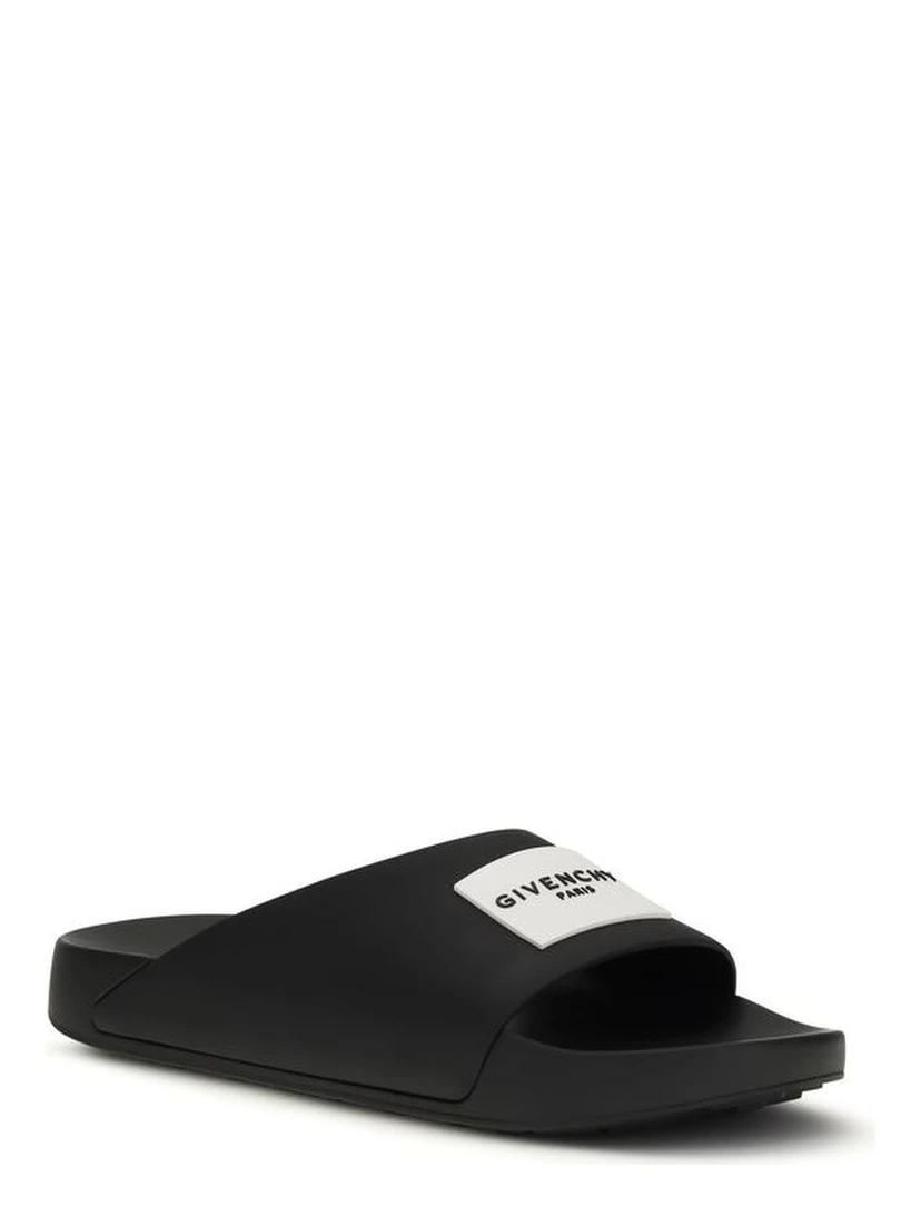 Black Rubber Sandals