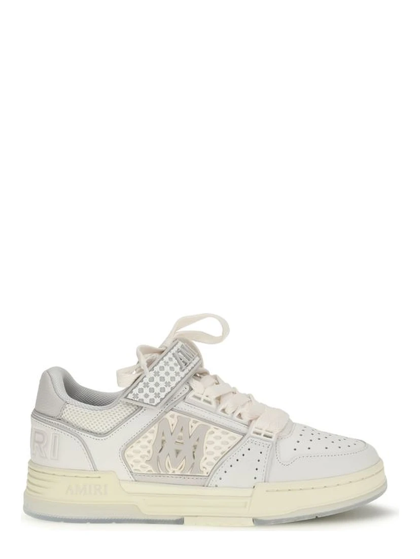 White Calf Leather Bos Taurus Athletic Sneakers