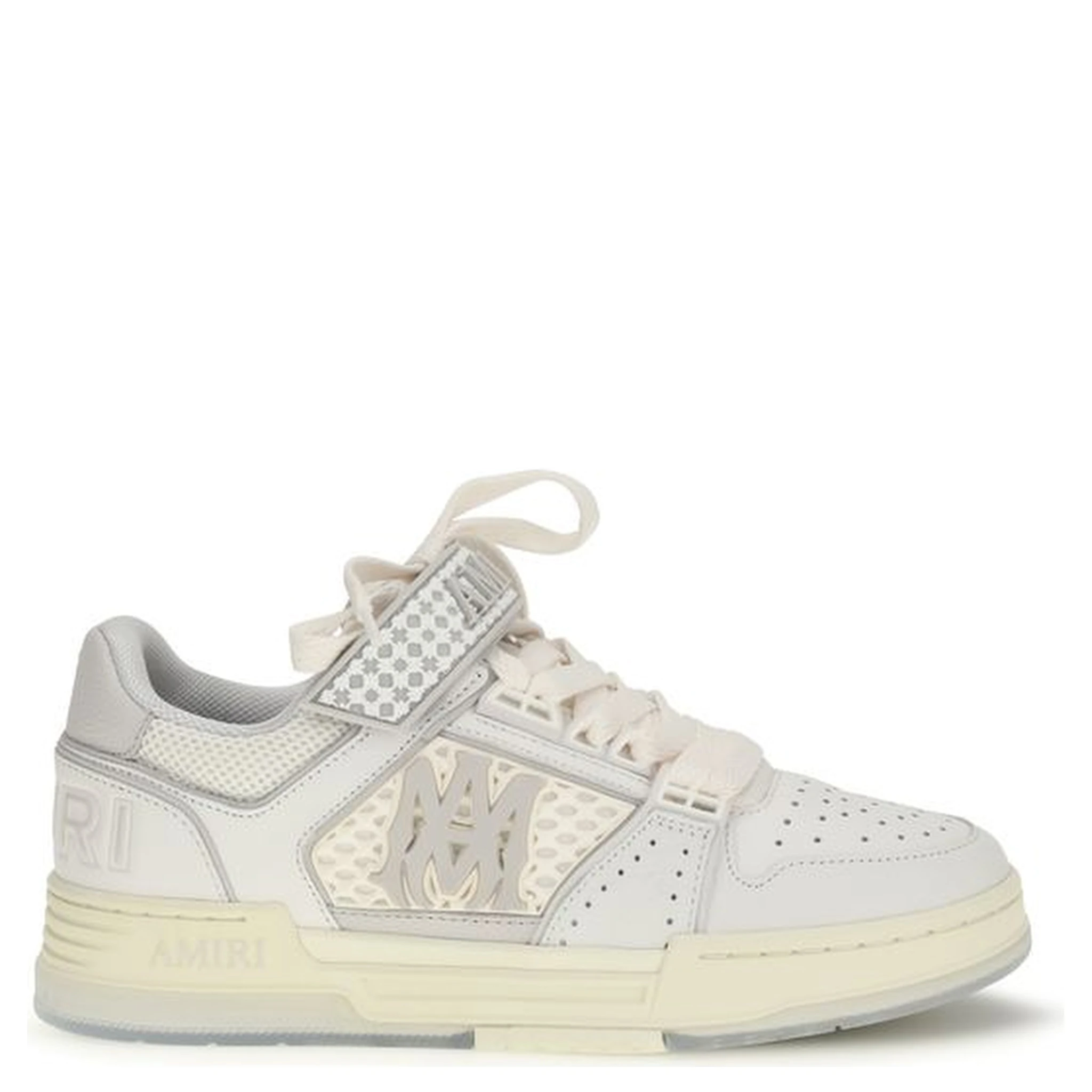 White Calf Leather Bos Taurus Athletic Sneakers