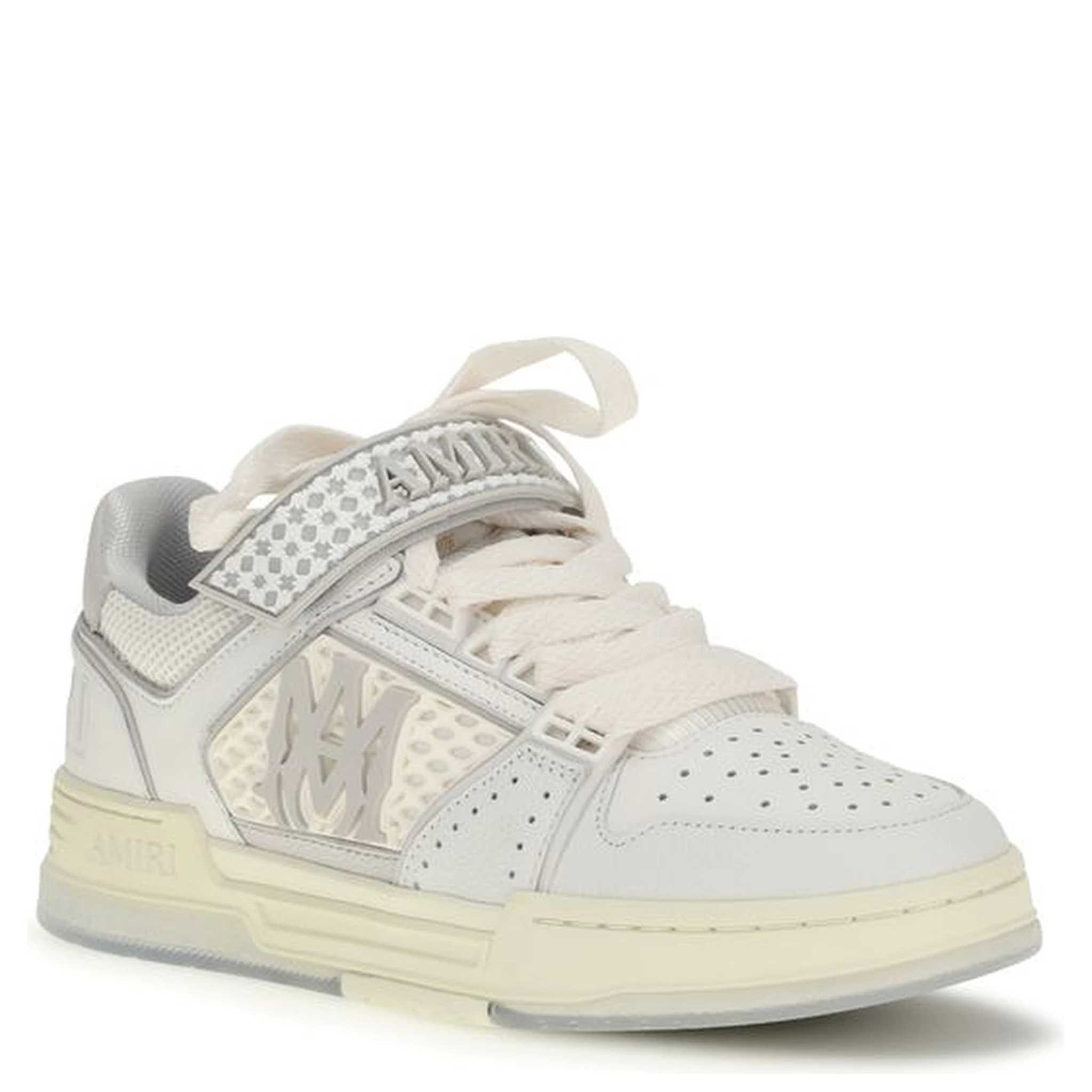 White Calf Leather Bos Taurus Athletic Sneakers