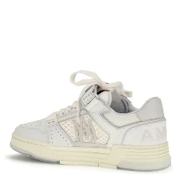 White Calf Leather Bos Taurus Athletic Sneakers