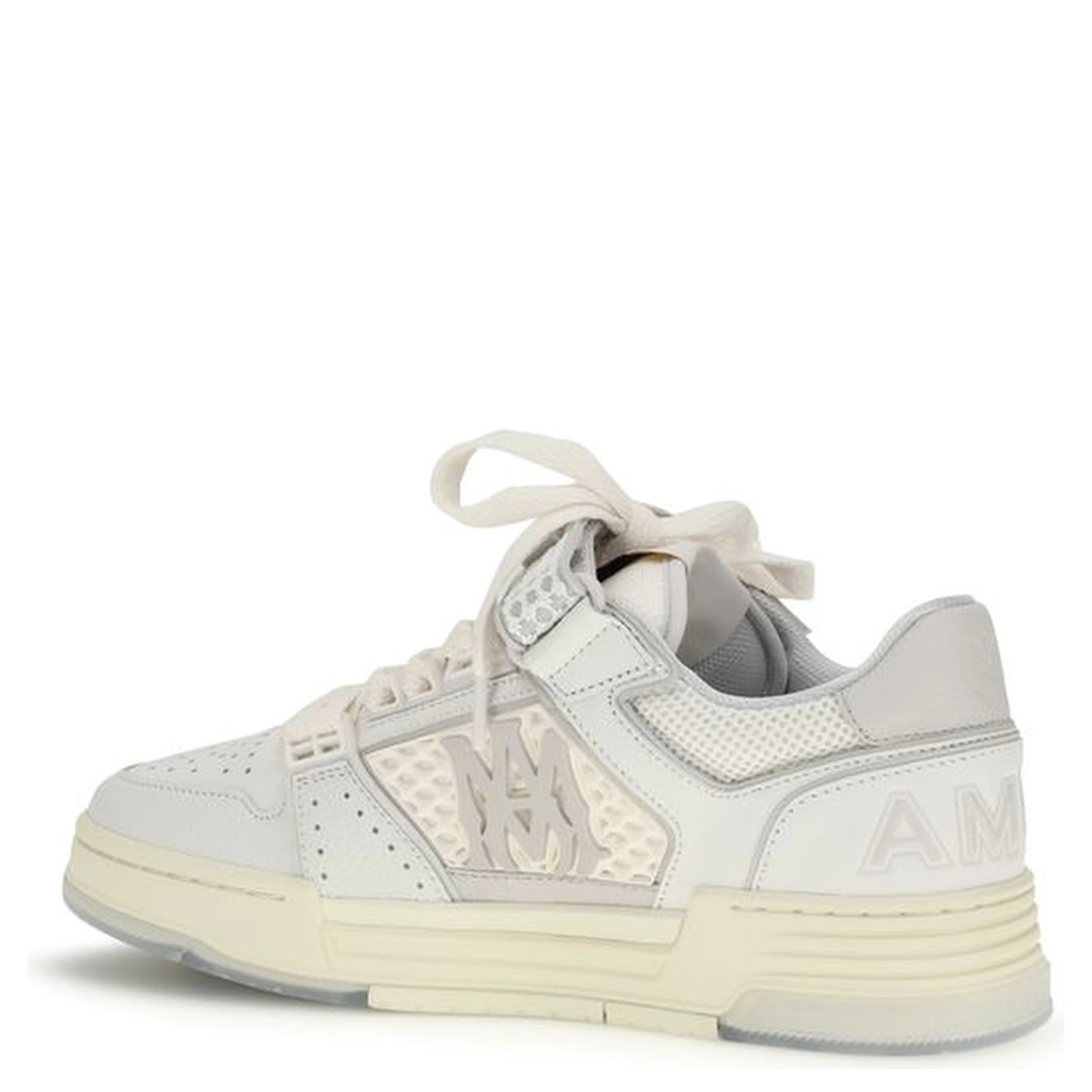 White Calf Leather Bos Taurus Athletic Sneakers