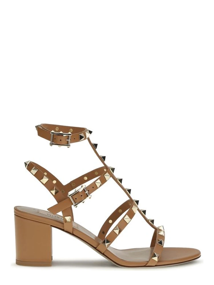 صندل بوس توروس ذو حزام من جلد العجل البيج