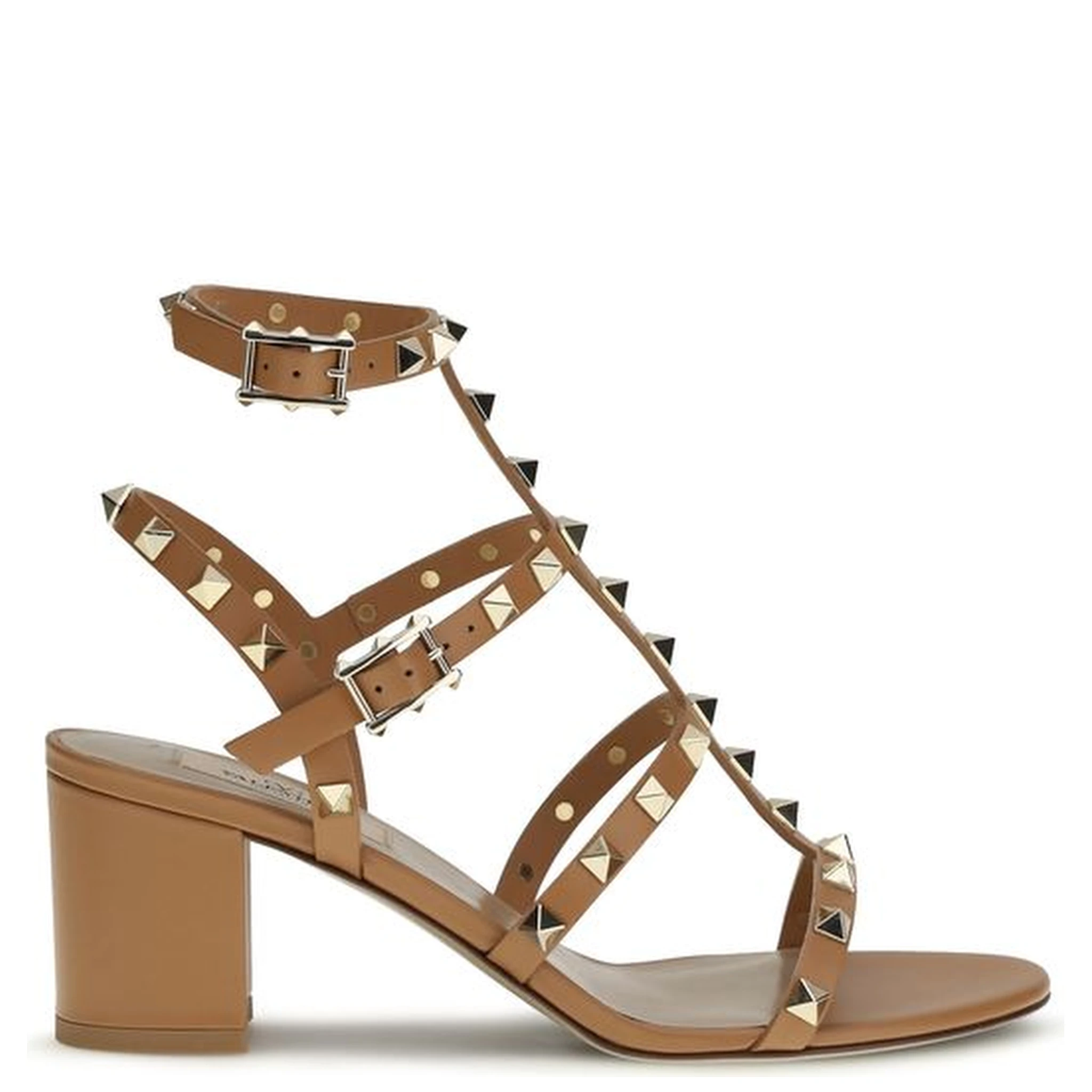 صندل بوس توروس ذو حزام من جلد العجل البيج