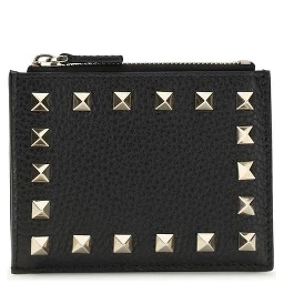 محفظة بوس توروس من جلد العجل الأسود