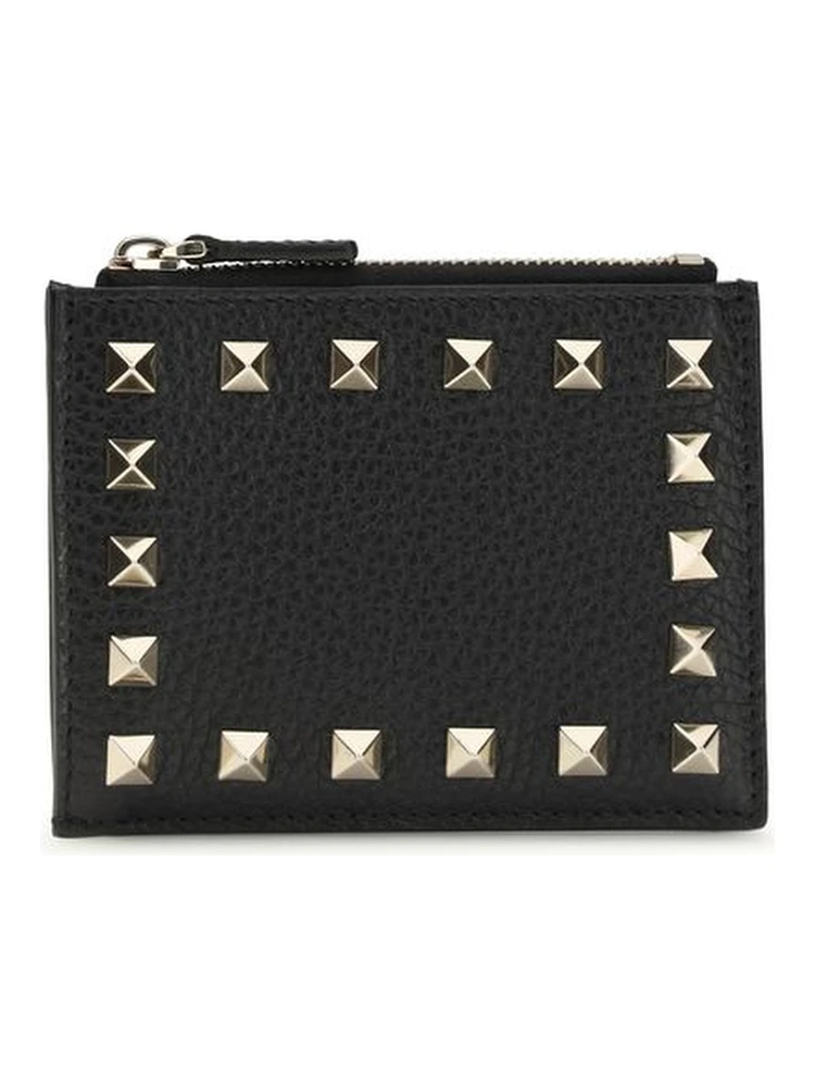 محفظة بوس توروس من جلد العجل الأسود