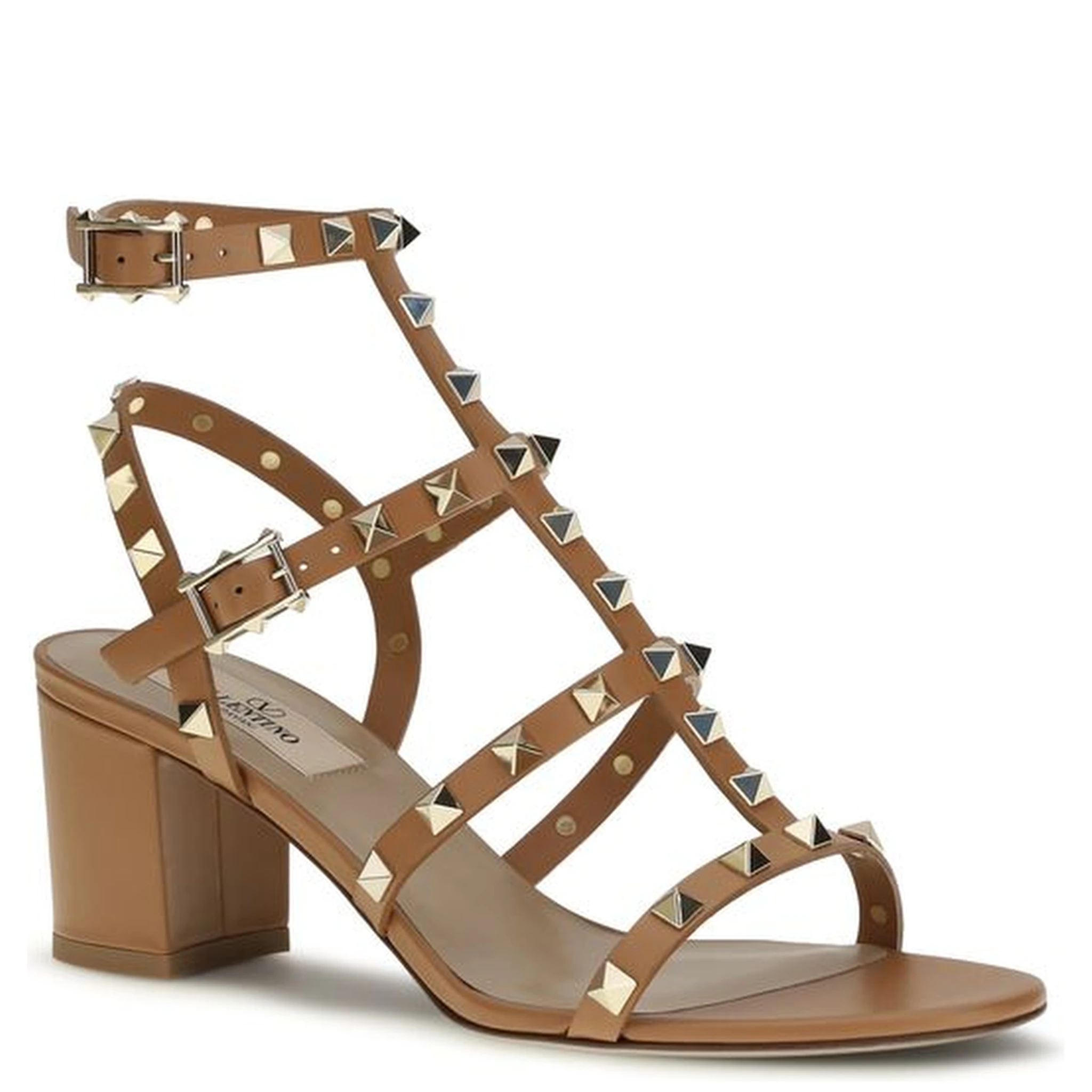 صندل بوس توروس ذو حزام من جلد العجل البيج