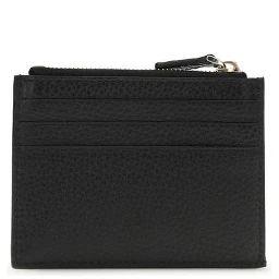 محفظة بوس توروس من جلد العجل الأسود