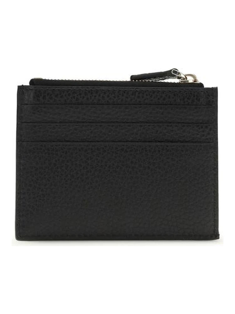 محفظة بوس توروس من جلد العجل الأسود alternative