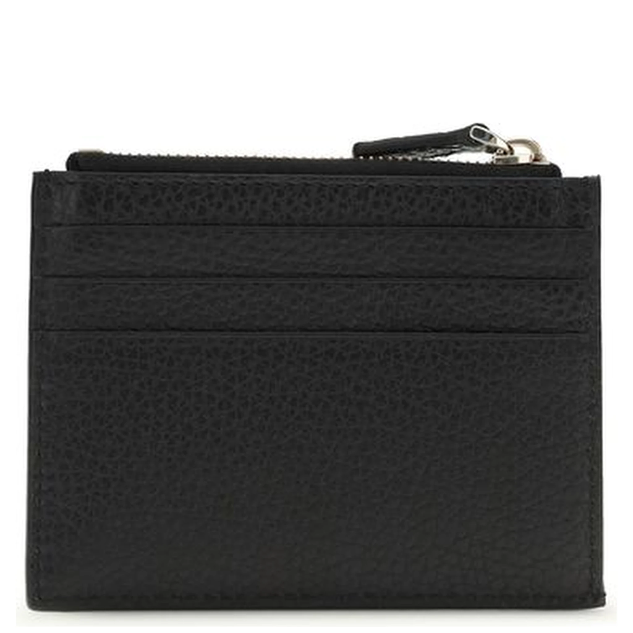 محفظة بوس توروس من جلد العجل الأسود