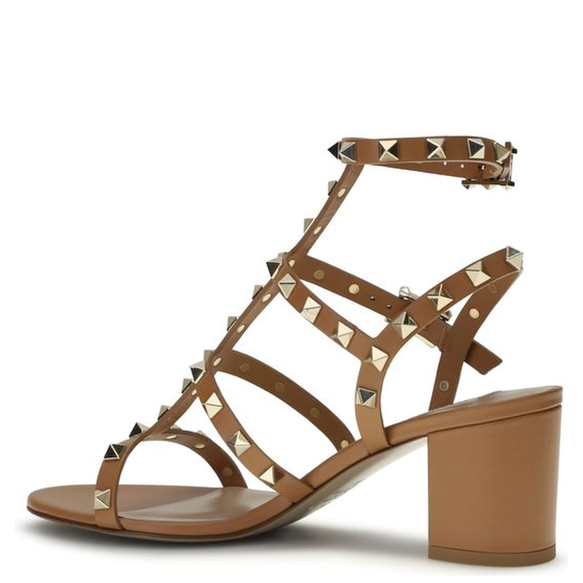 صندل بوس توروس ذو حزام من جلد العجل البيج