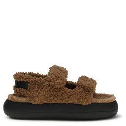 Brown Calf Leather Bos Taurus Slippers