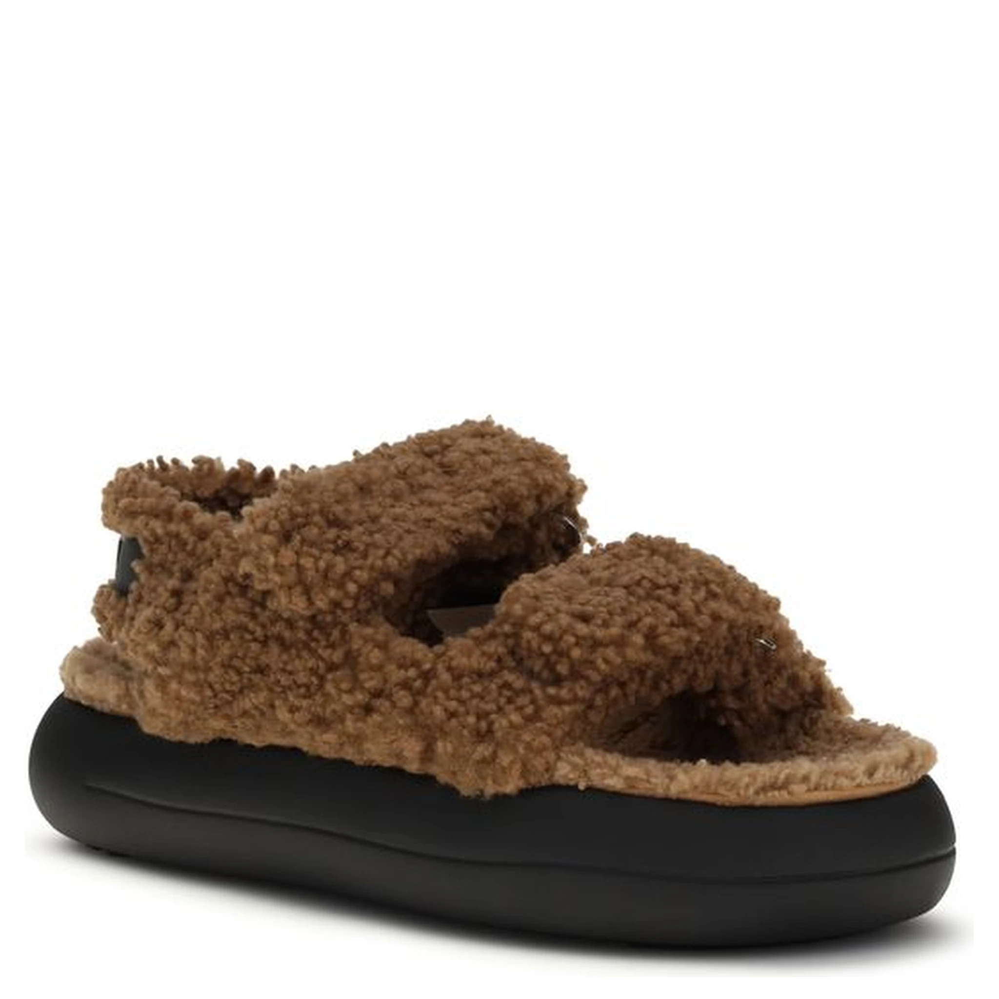 Brown Calf Leather Bos Taurus Slippers