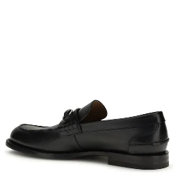 حذاء بوس توروس سهل الارتداء من جلد العجل الأسود