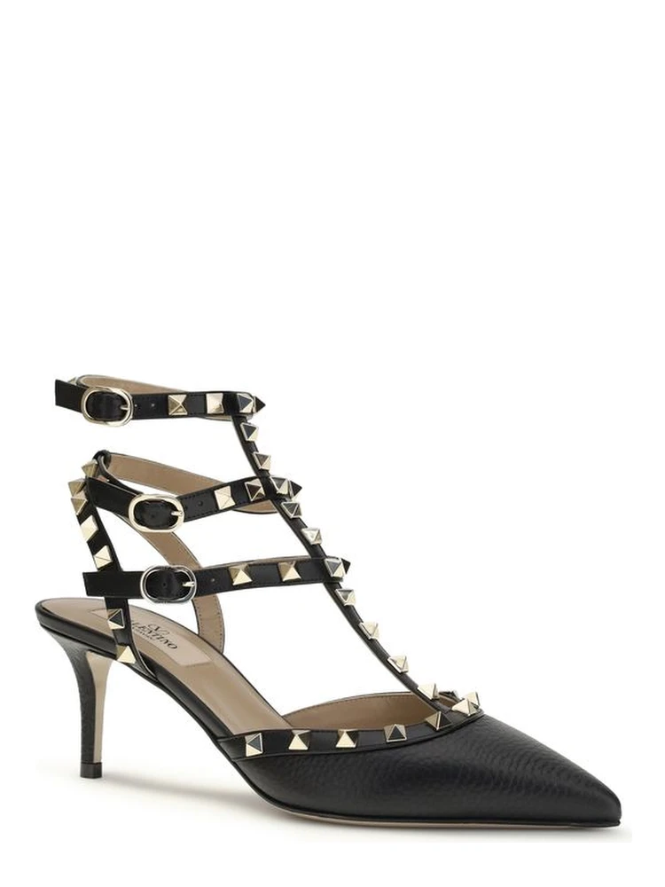 حذاء بكعب عالٍ من جلد العجل الأسود من بوس توروس alternative