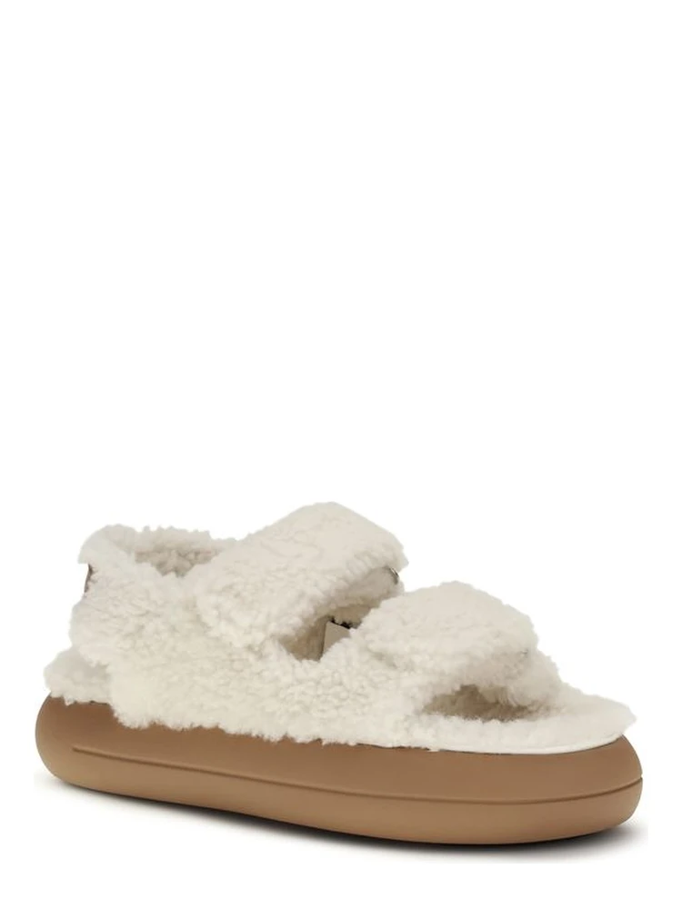White Calf Leather Bos Taurus Flat Sandals alternative