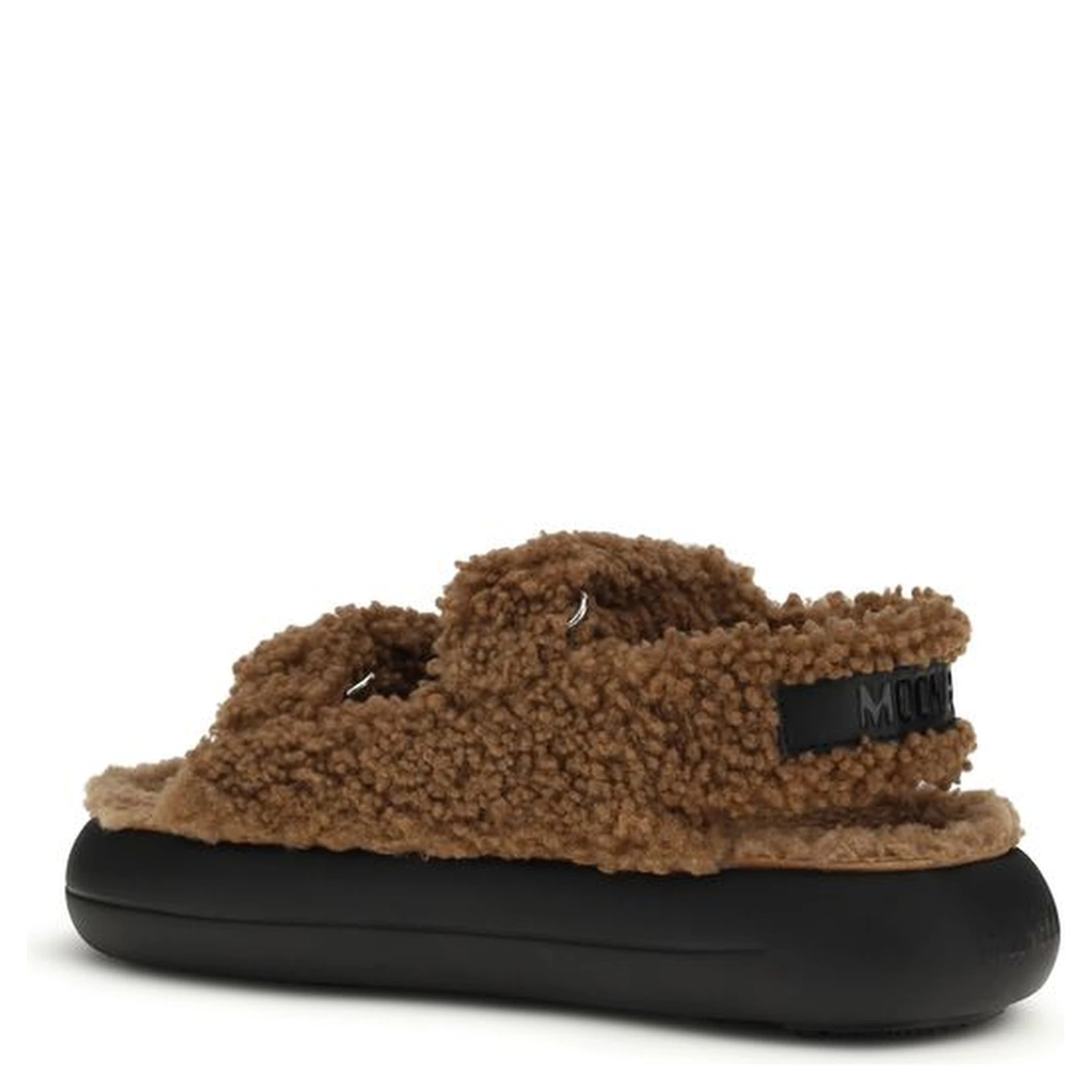 Brown Calf Leather Bos Taurus Slippers