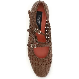 Brown Calf Leather Bos Taurus Ballet Flats